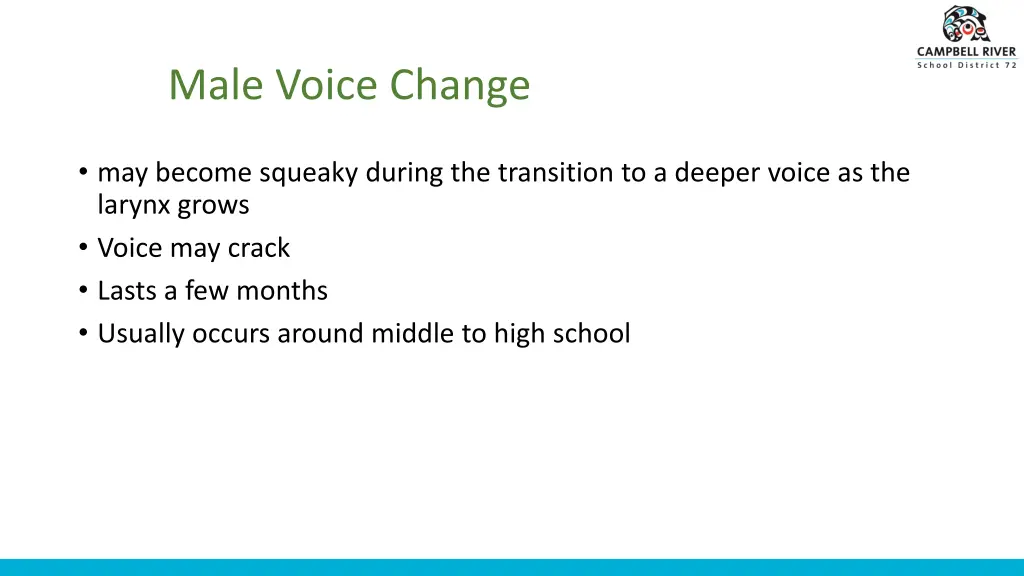 male voice change