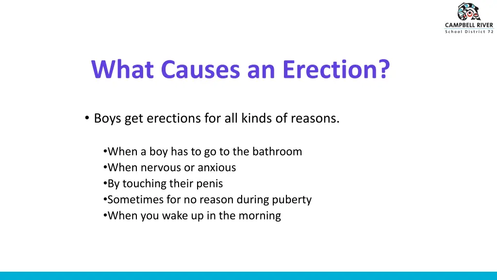 what causes an erection