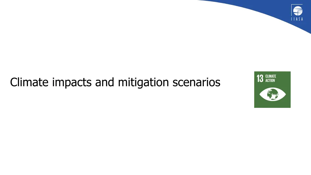 climate impacts and mitigation scenarios