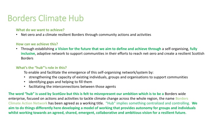 borders climate hub borders climate hub