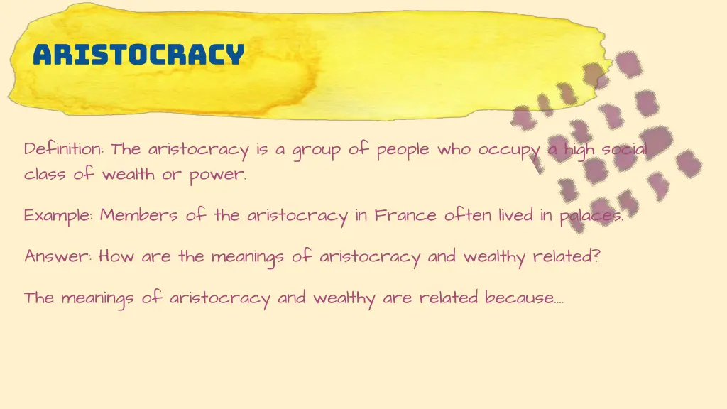 aristocracy