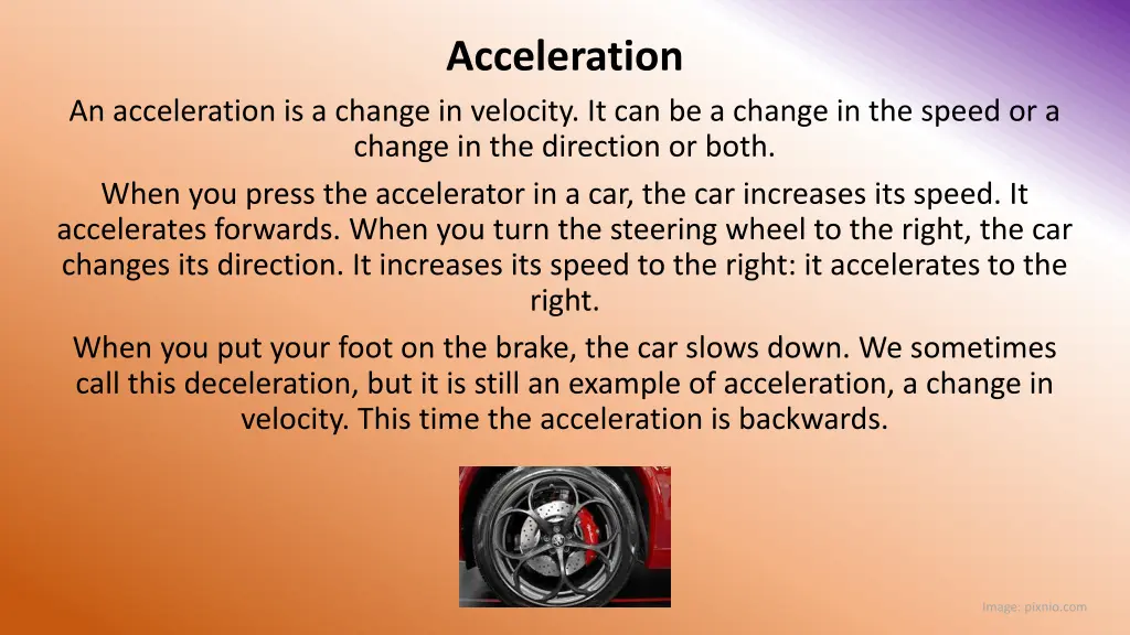 acceleration