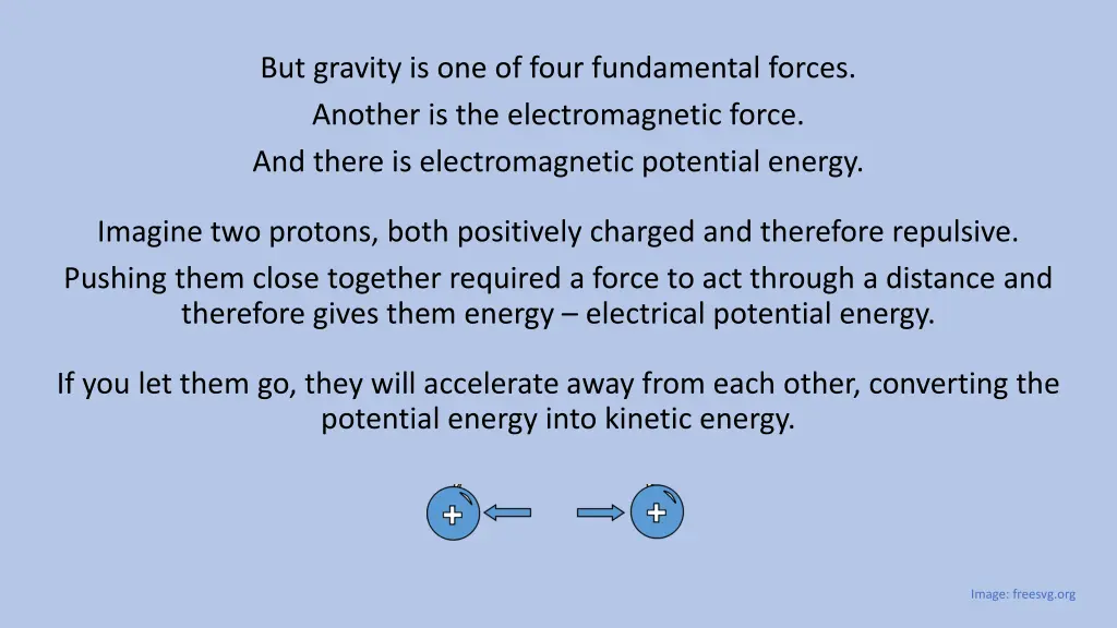 but gravity is one of four fundamental forces