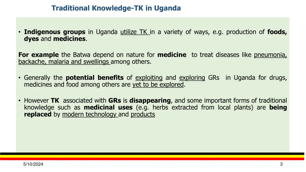 traditional knowledge tk in uganda