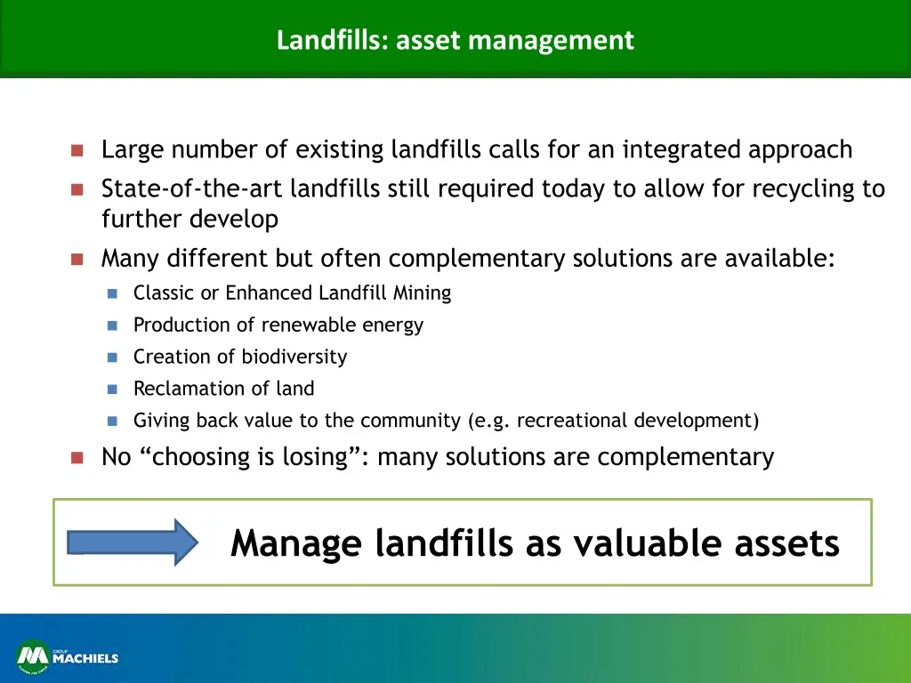 landfills asset management