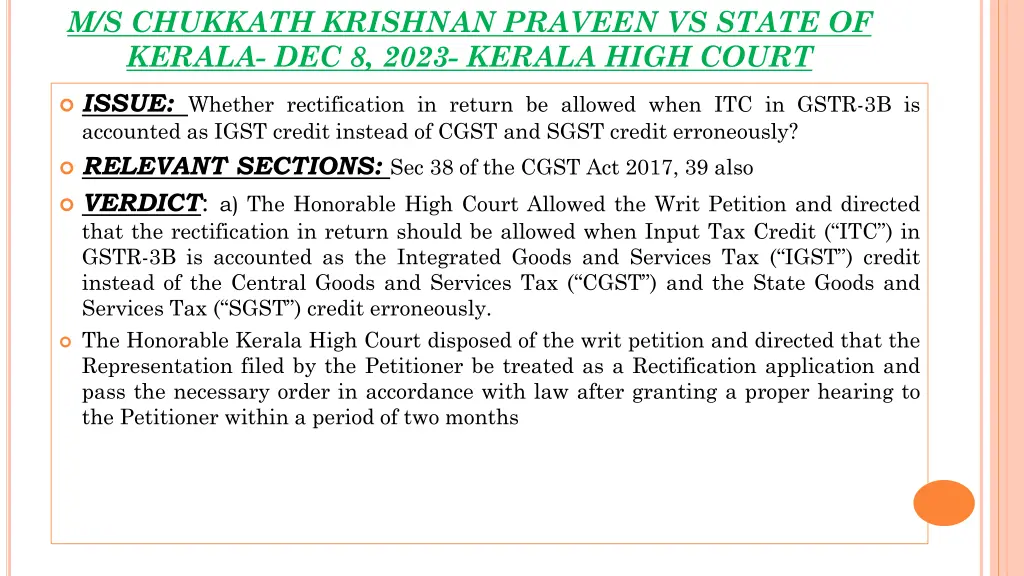 m s chukkath krishnan praveen vs state of kerala