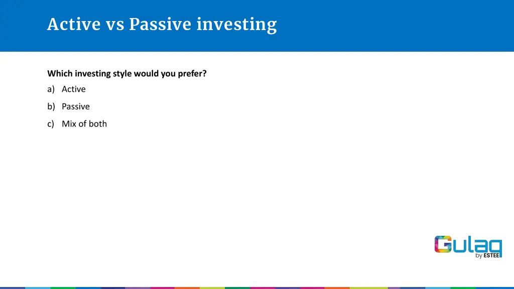 active vs passive investing 1