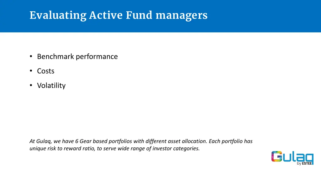 evaluating active fund managers 2