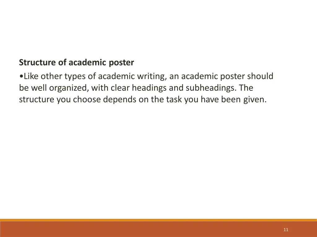 structure of academic poster like other types