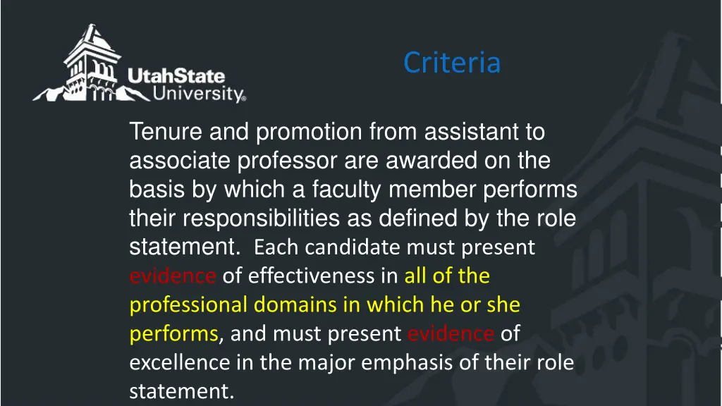 criteria