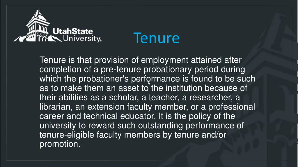 tenure