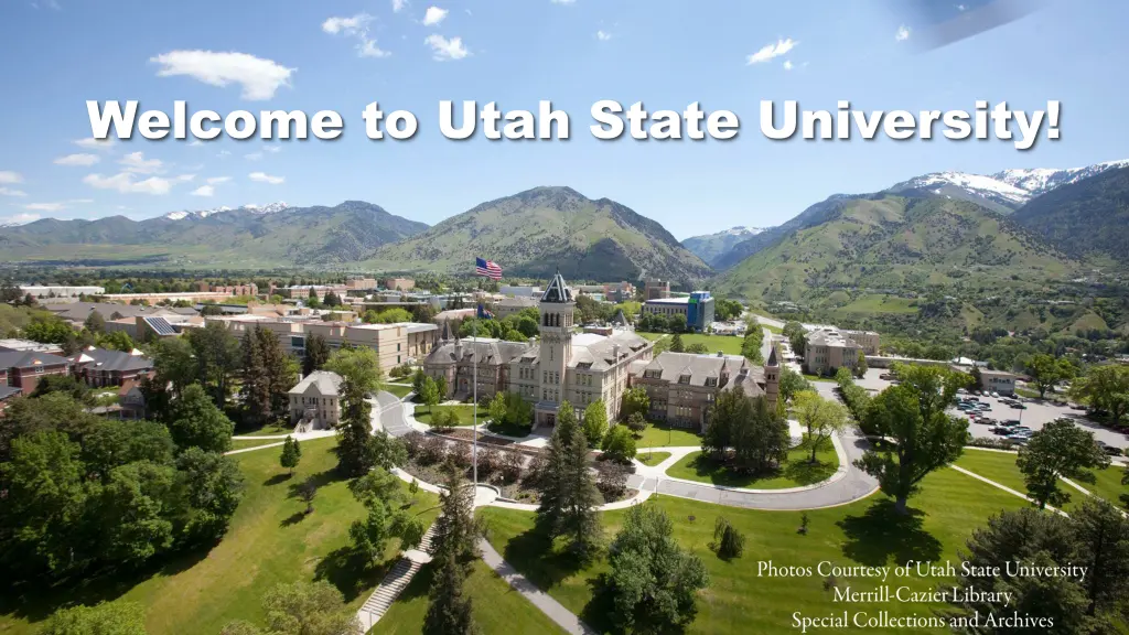 welcome to utah state university