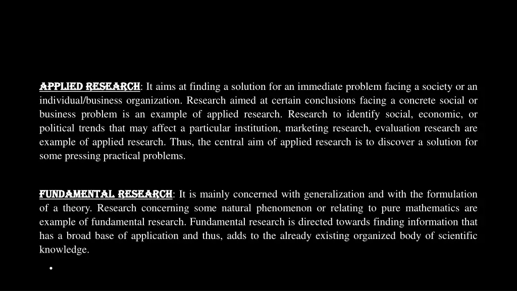 applied applied research research it aims