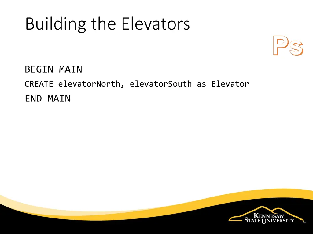 building the elevators