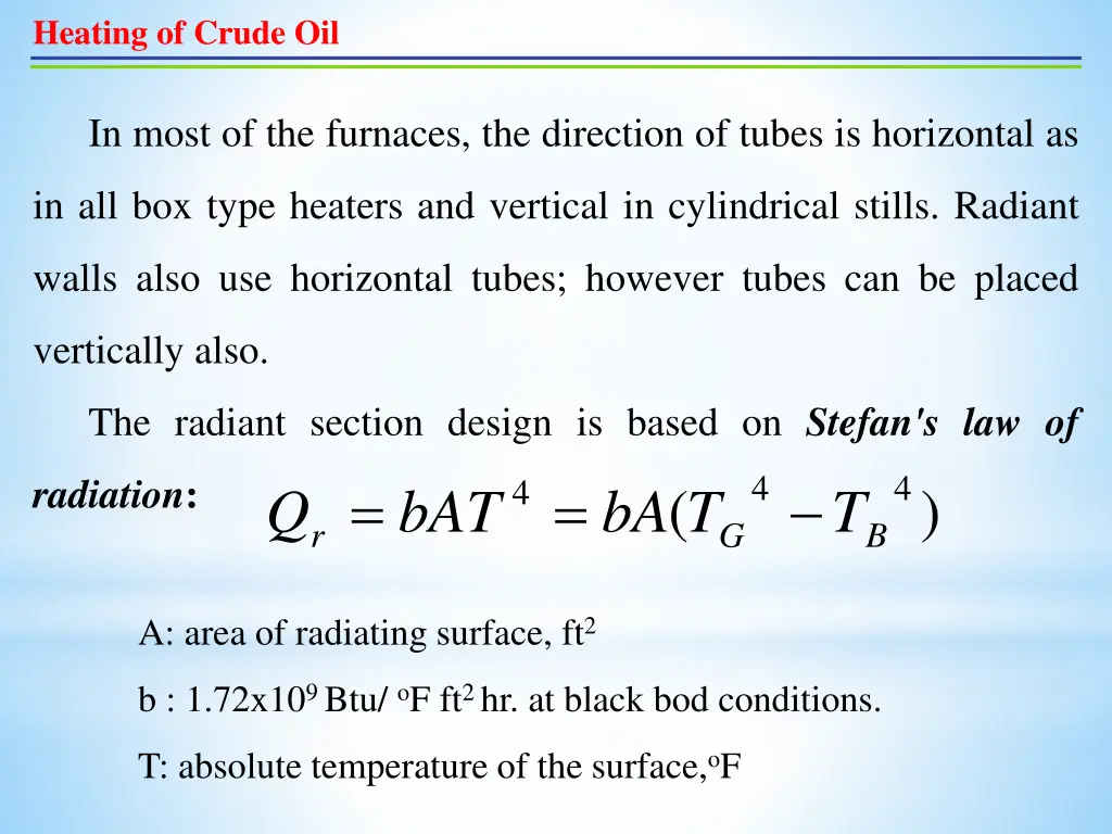 heating of crude oil 1