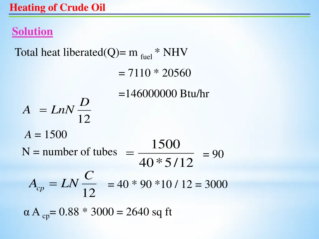 heating of crude oil 10