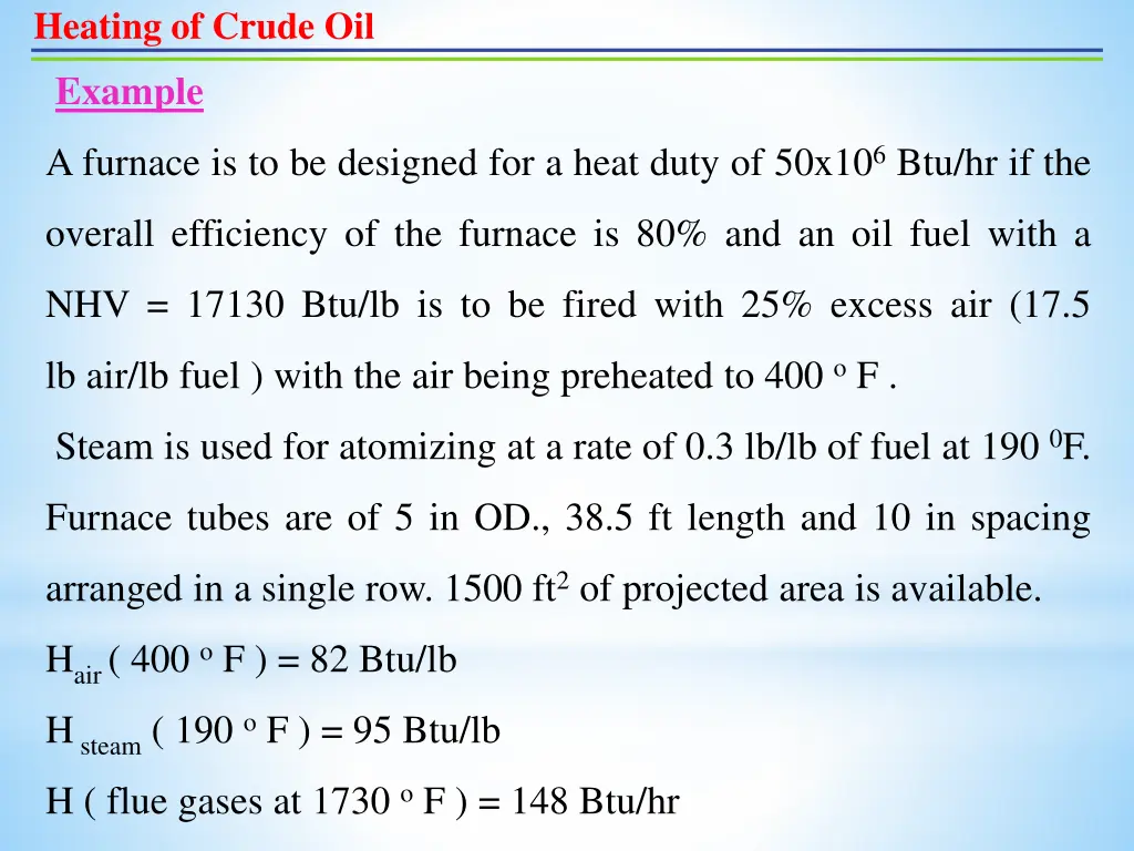 heating of crude oil 12