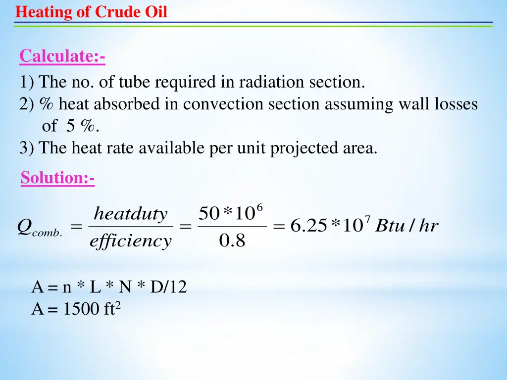 heating of crude oil 13