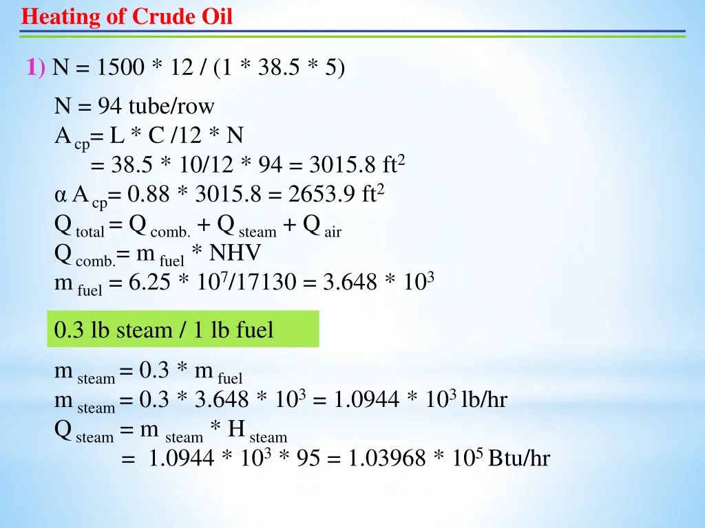 heating of crude oil 14