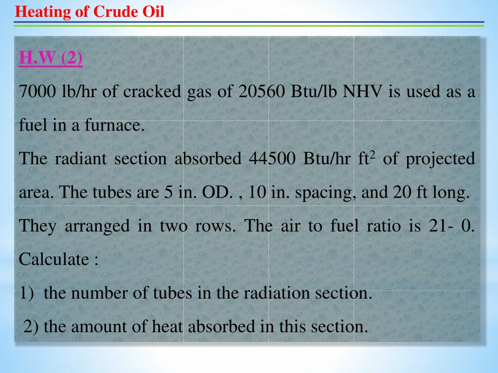 heating of crude oil 19