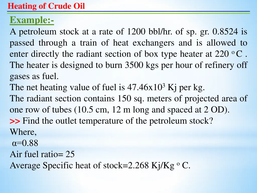 heating of crude oil 6