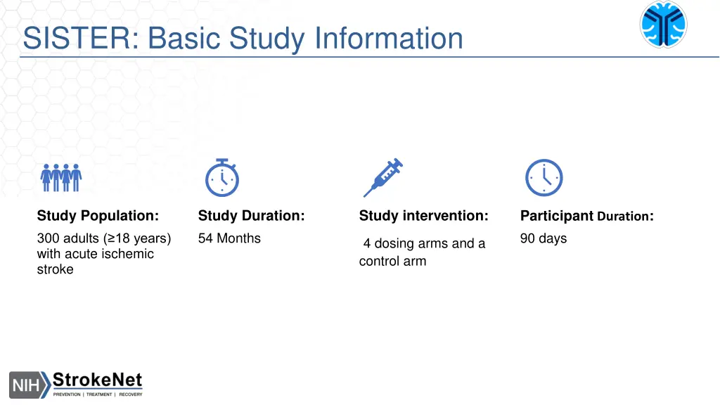 sister basic study information