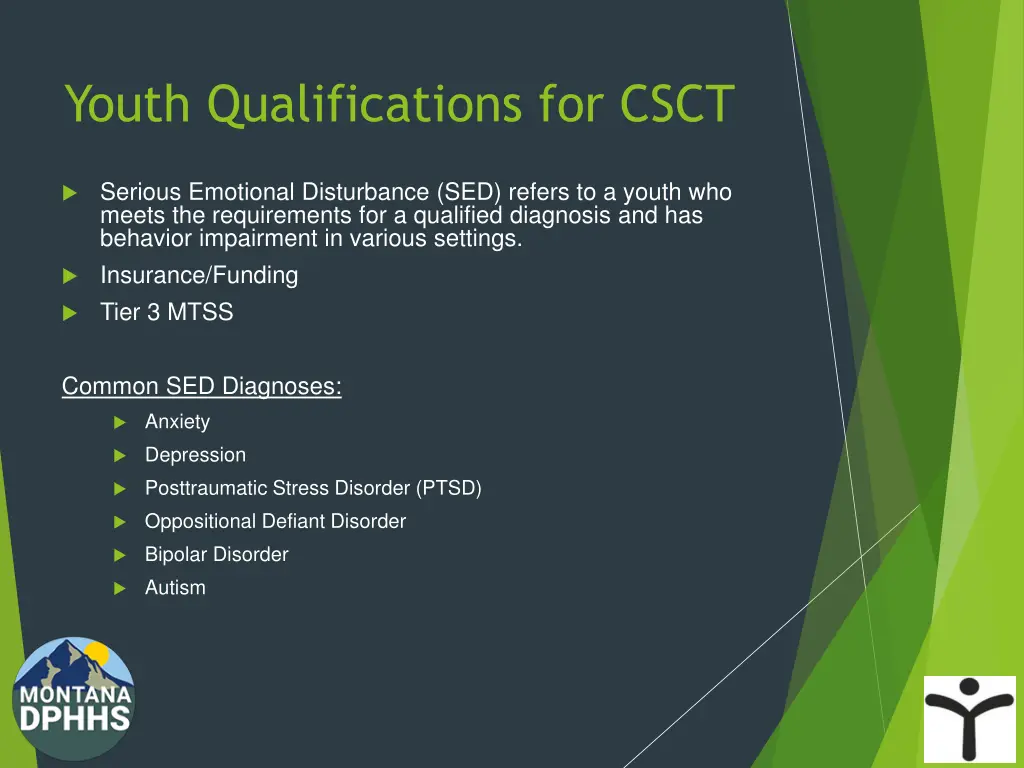 youth qualifications for csct