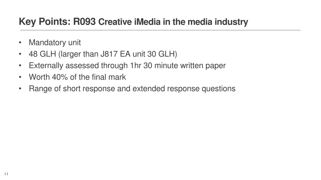 key points r093 creative imedia in the media