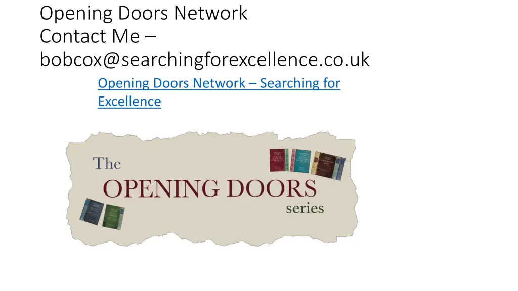 opening doors network contact