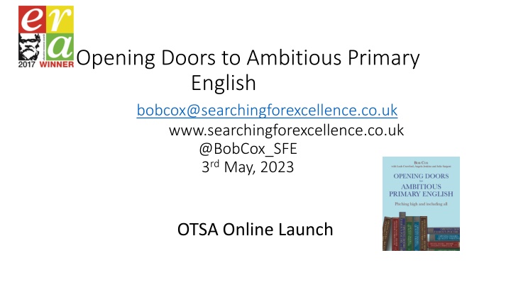 opening doors to ambitious primary english