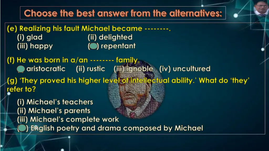 choose the best answer from the alternatives 1