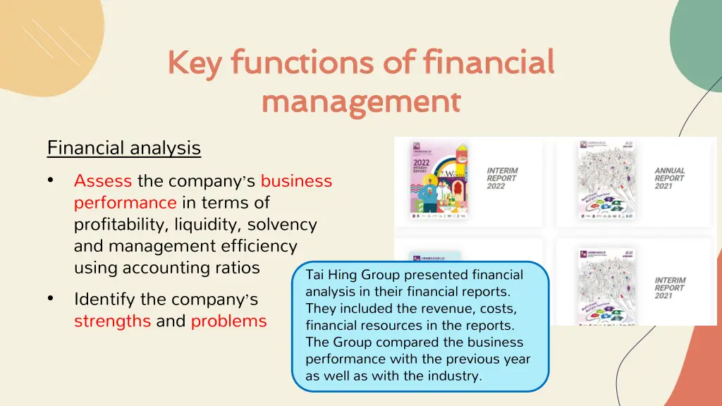 key functions of financial key functions