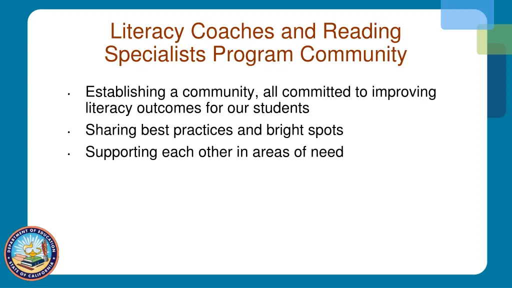 literacy coaches and reading specialists program 1