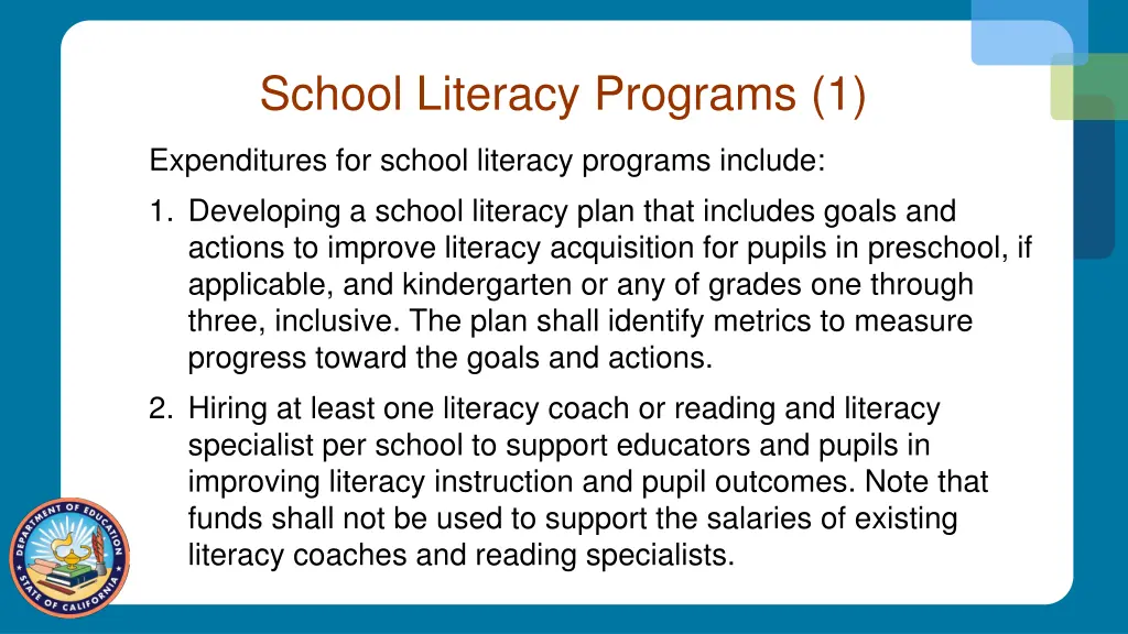 school literacy programs 1