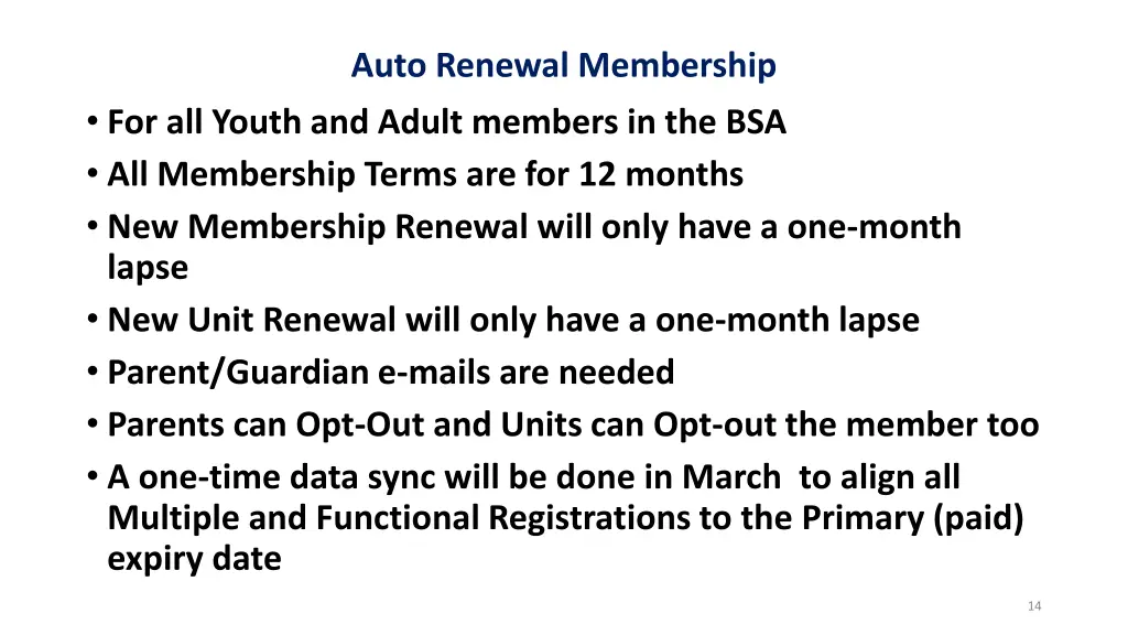 auto renewal membership 2