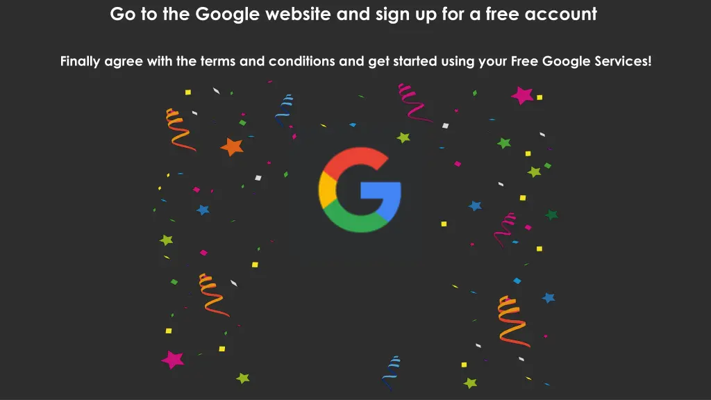 go to the google website and sign up for a free 6