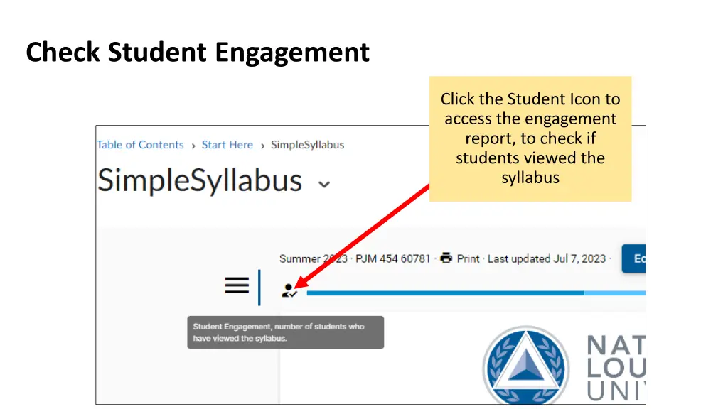 check student engagement