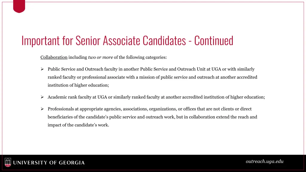 important for senior associate candidates 1
