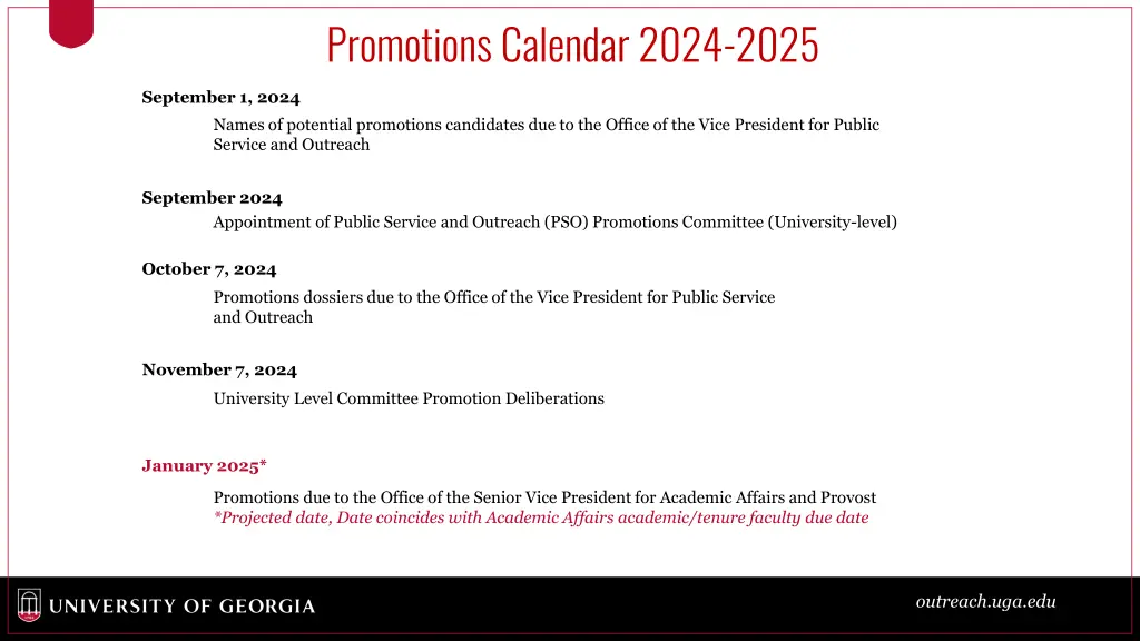 promotions calendar 2024 2025 1