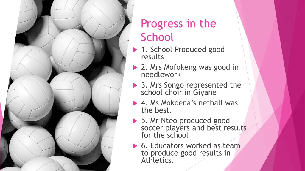 progress in the school 1 school produced good