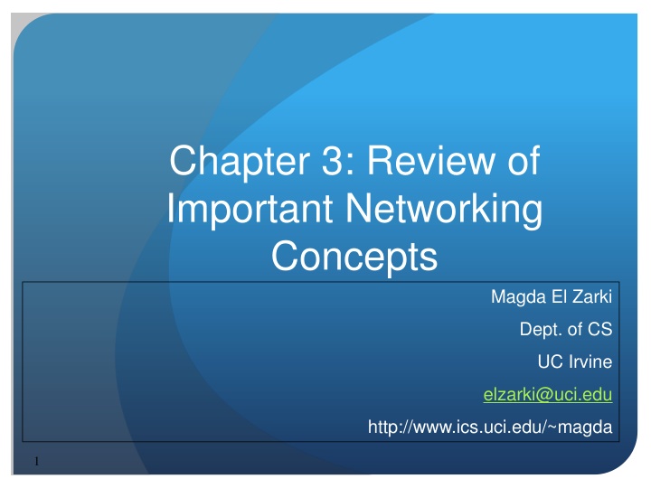 chapter 3 review of important networking concepts