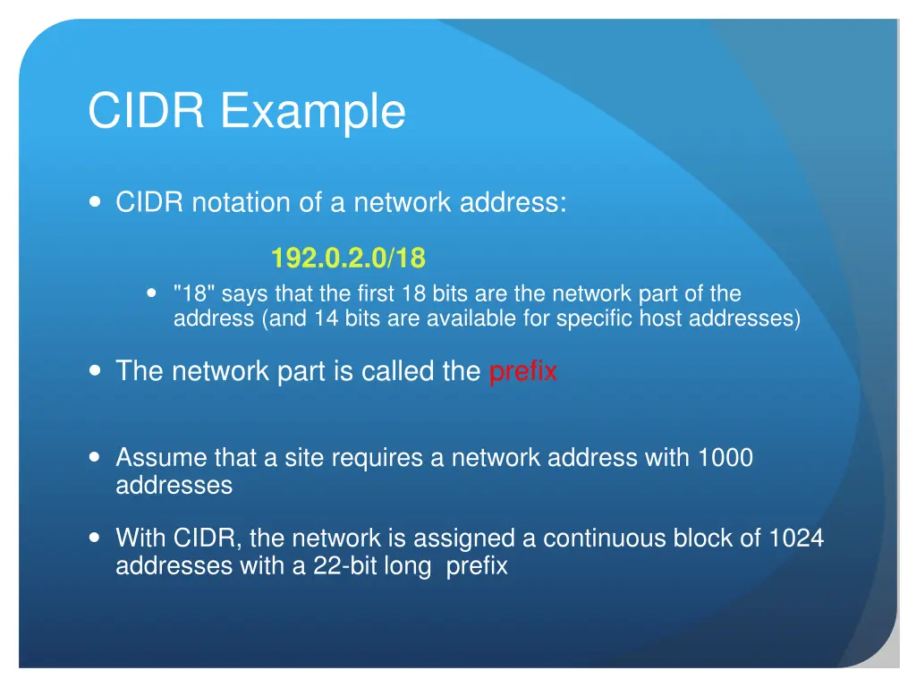 cidr example