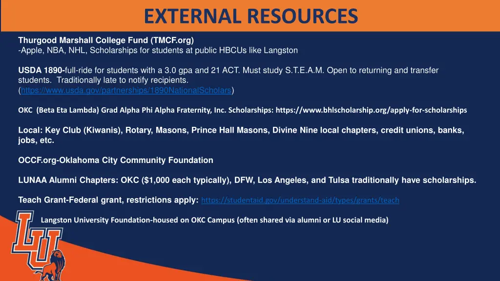 external resources