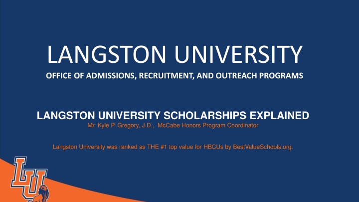 langston university office of admissions