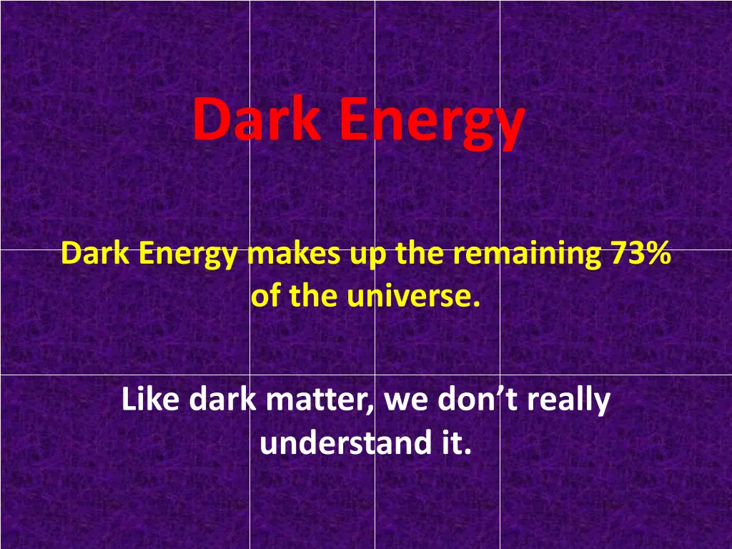 dark energy