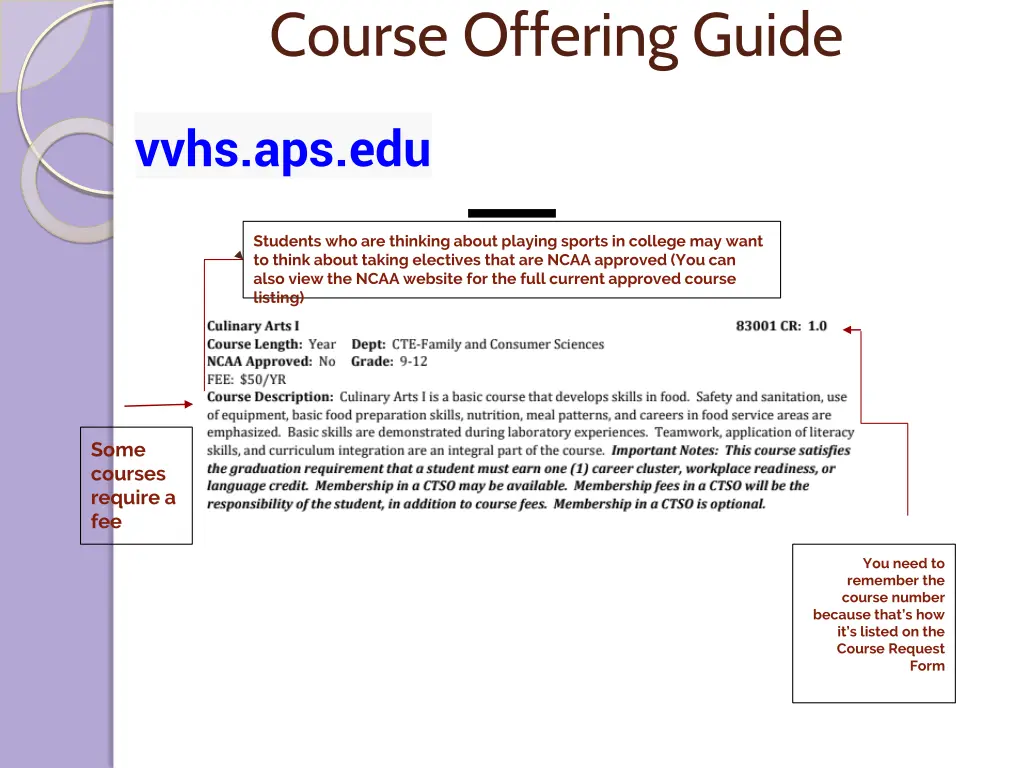 course offering guide