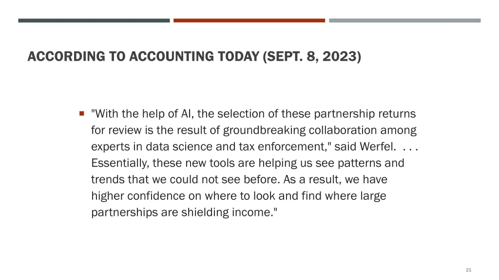 according to accounting today sept 8 2023 1