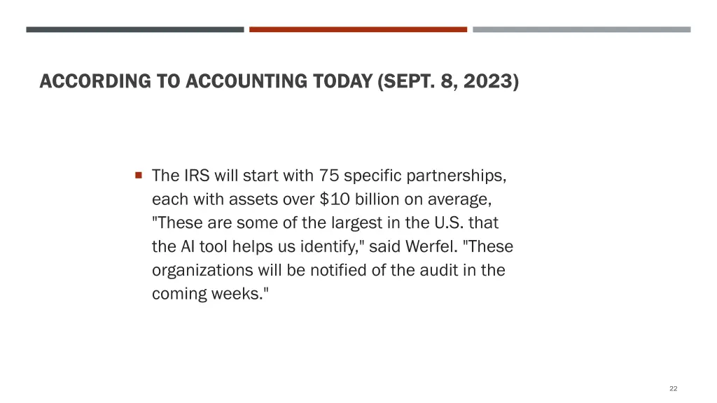 according to accounting today sept 8 2023 2