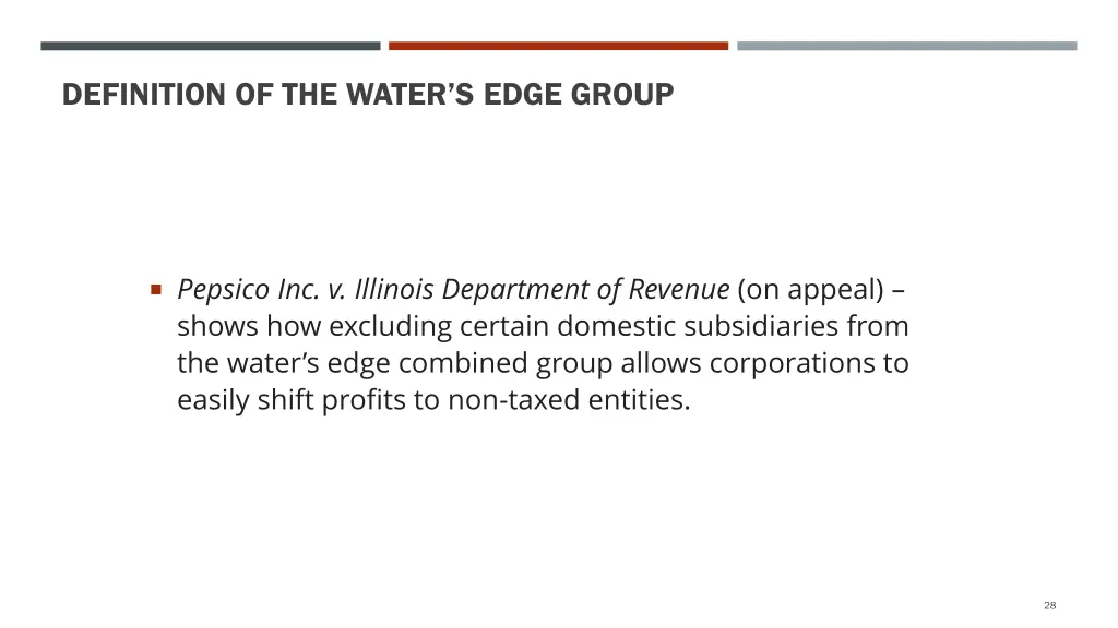 definition of the water s edge group