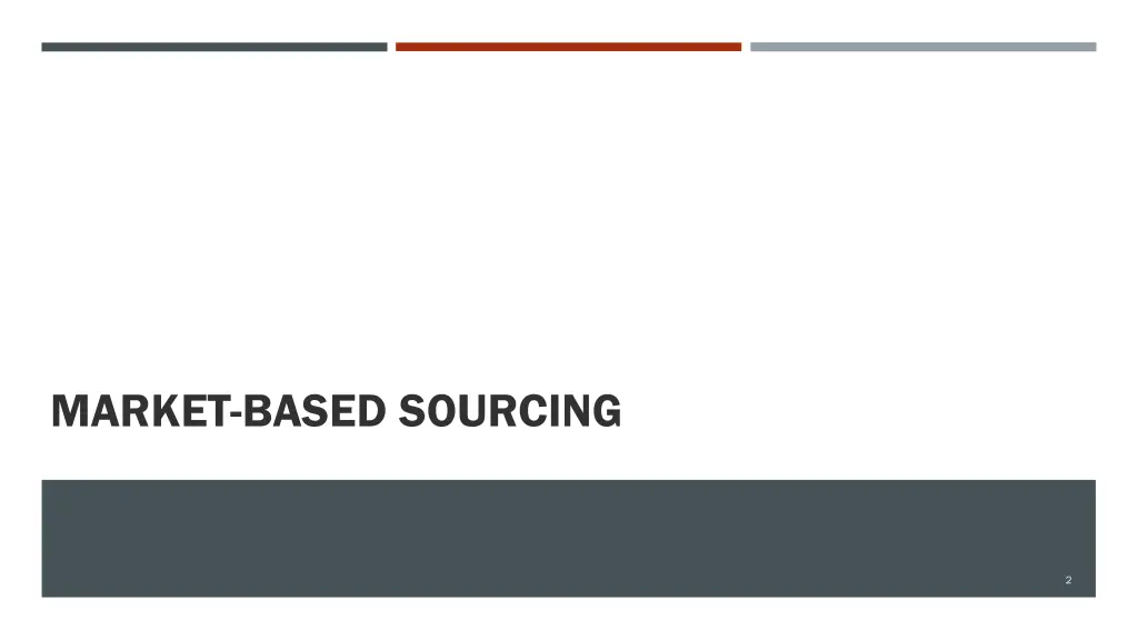 market based sourcing